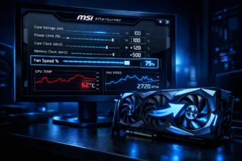 Настройка скорости кулера видеокарты в MSI Afterburner и мониторинг температуры GPU